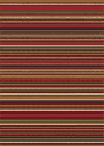 Canyon Dark Red Modern Times Collection Area Rug