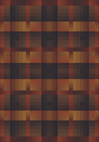 Aura Cafe Creme Modern Times Collection Area Rug