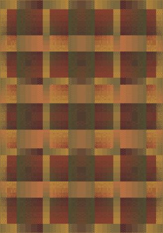 Aura Fall Orange Modern Times Collection Area Rug