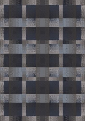 Aura Charcoal Modern Times Collection Area Rug