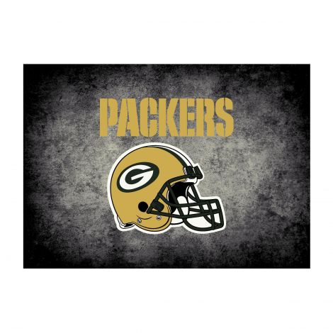 Green Bay Packers Distressed NFL Rug