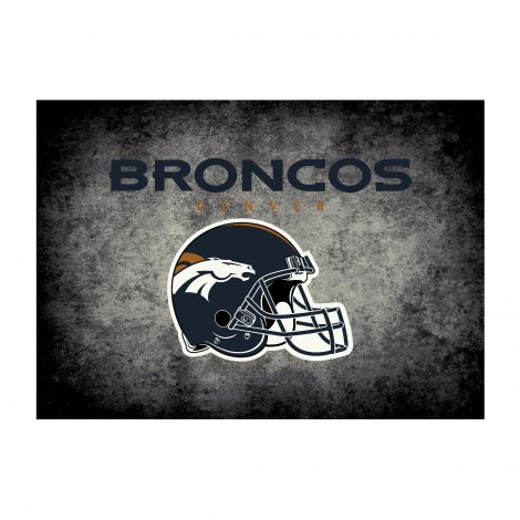 Denver Broncos Distressed NFL Rug