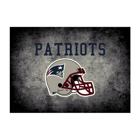 New England Patriots Distressed NFL Rug