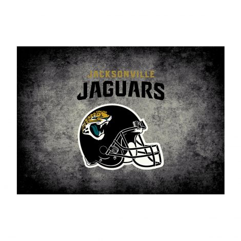 Jacksonville Jaguars Distressed NFL Rug