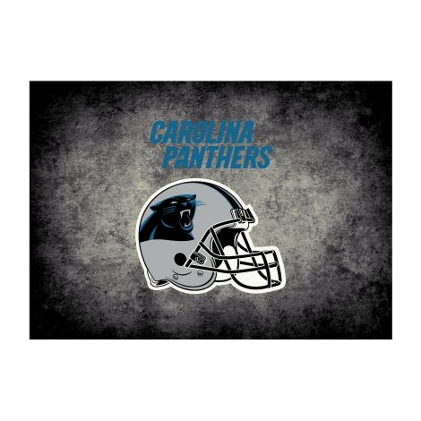 Carolina Panthers Distressed NFL Rug