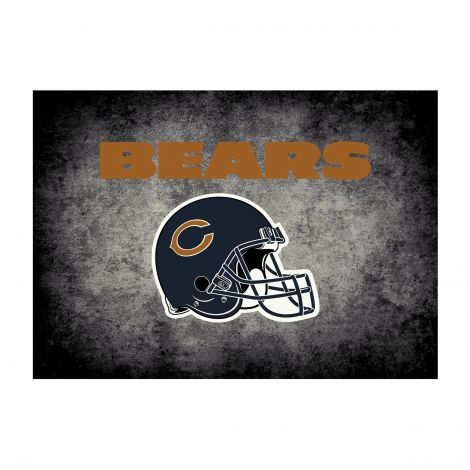 Chicago Bears Distressed NFL Rug