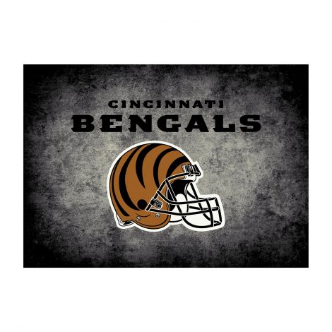 Cincinnati Bengals Distressed NFL Rug