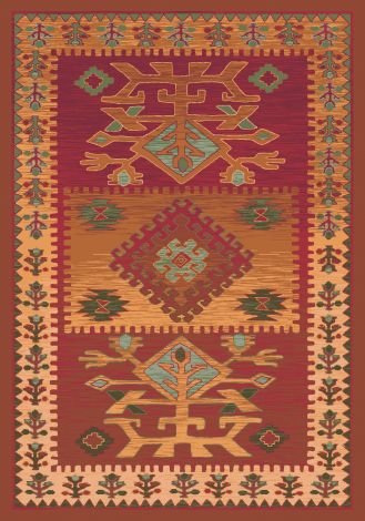 Ahvas Toffee Pastiche Collection Area Rug
