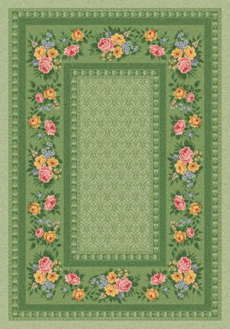 Kerri Cool Celery Pastiche Collection Area Rug