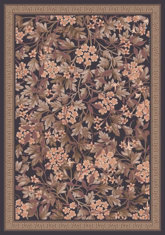 Delphi Ebony Pastiche Collection Area Rug