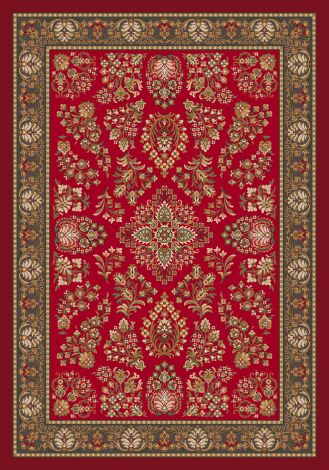Halkara Red Cinnamon Pastiche Collection Area Rug