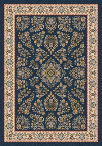 Halkara Candle Blue Pastiche Collection Area Rug