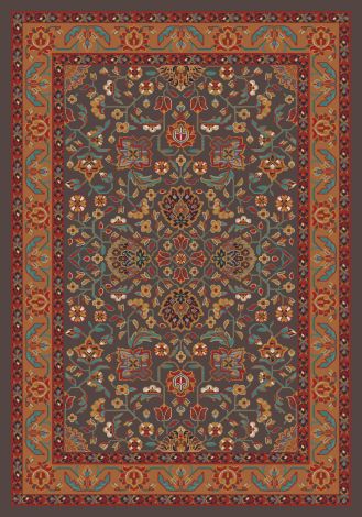 Abadan Tin Roof Grey Pastiche Collection Area Rug