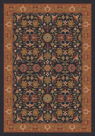 Kamil Ebony Pastiche Collection Area Rug