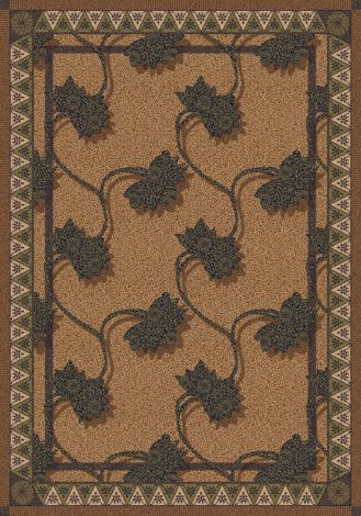 Bantam Walnut Pastiche Collection Area Rug