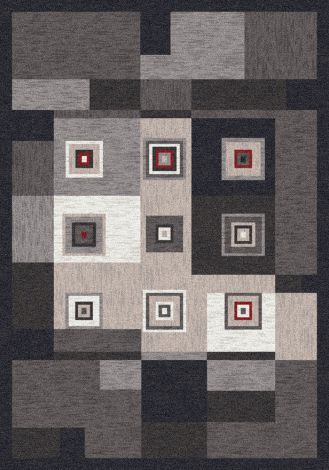 Bloques Ebony Pastiche Collection Area Rug