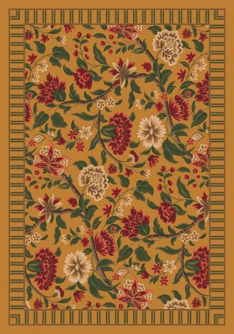 Vachell Gold Pastiche Collection Area Rug