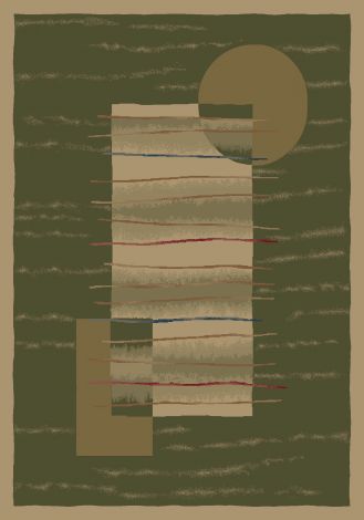 Horizon Old Gold Pastiche Collection Area Rug