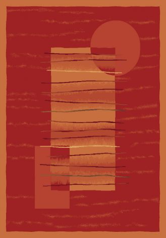 Horizon Persimmon Pastiche Collection Area Rug