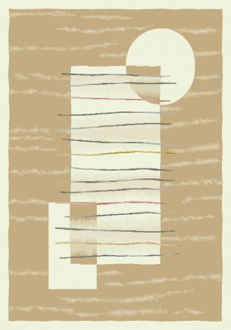 Horizon Ecru Pastiche Collection Area Rug