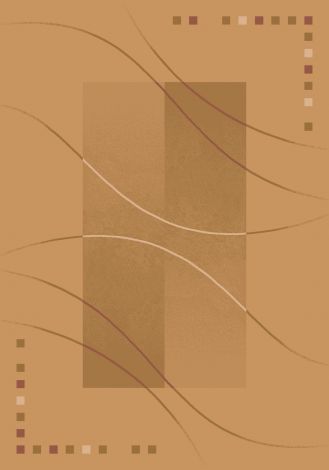 Calypso Flaxen Modern Times Collection Area Rug