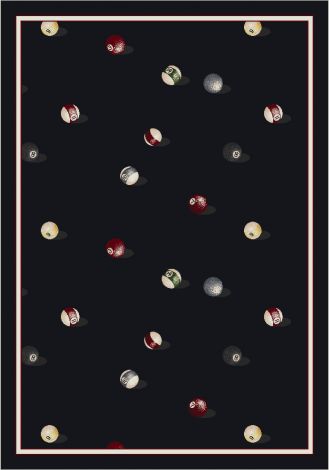Billiards Field Theme Rugs 2 Collection Area Rug