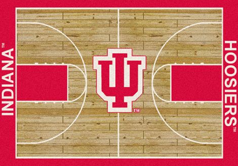 Indiana College Home Court Rug