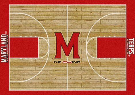 Maryland College Home Court Rug