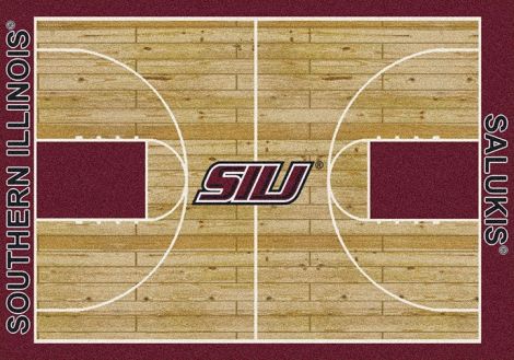Southern Illinois College Home Court Rug