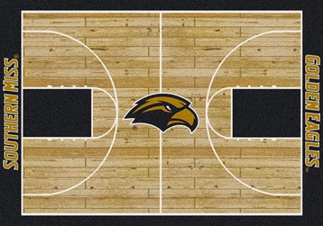 Southern Mississippi College Home Court Rug