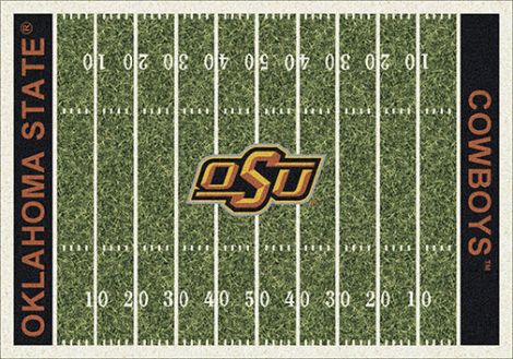 Oklahoma State College Home Field Rug