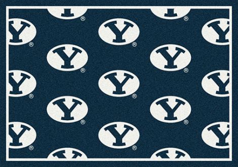 Brigham Young College Repeating Rug