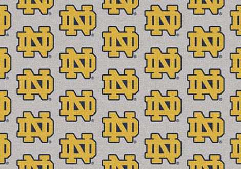 Notre Dame College Repeating Rug