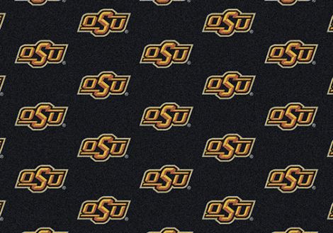 Oklahoma State College Repeating Rug