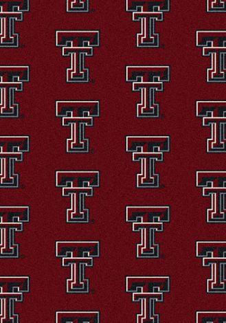 Texas Tech College Repeating Rug