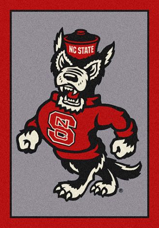 North Carolina State College Team Spirit Wolfpack Rug