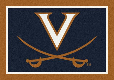 Virginia College Team Spirit Rug