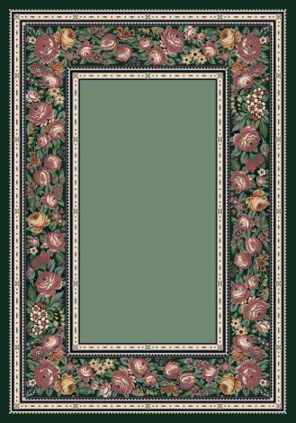 English Floral Peridot Innovations Collection Area Rug