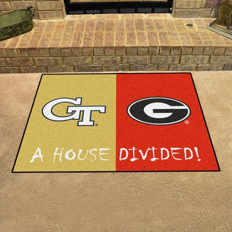 House Divided - Georgia Tech - Georgia Collegiate House Divided Mat