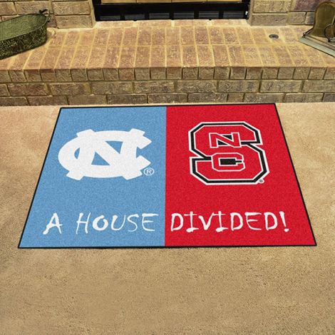House Divided - North Carolina - North Carolina State Collegiate House Divided Mat