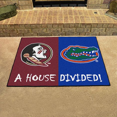 House Divided - Florida State - Florida Collegiate House Divided Mat