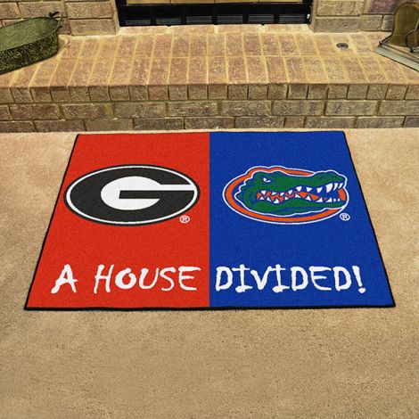 House Divided - Georgia - Florida Collegiate House Divided Mat