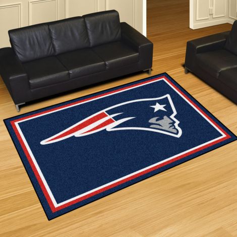 New England Patriots MLB 5x8 Plush Rugs
