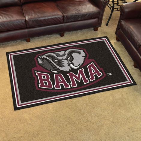 University of Alabama BAMA Collegiate 4x6 Plush Rug