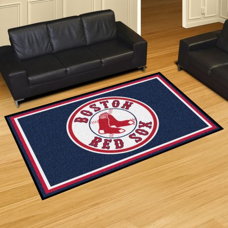 Boston Red Sox MLB 5x8 Plush Rugs