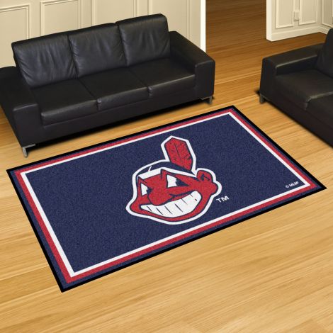 Cleveland Indians MLB 5x8 Plush Rugs
