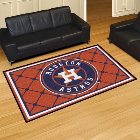 Houston Astros MLB 5x8 Plush Rugs