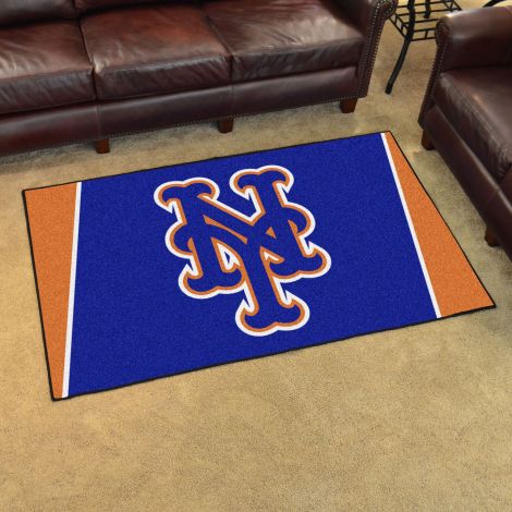 New York Mets MLB 4x6 Plush Rugs