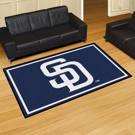 San Diego Padres MLB 5x8 Plush Rugs