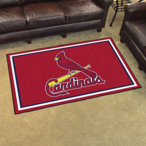 St. Louis Cardinals MLB 4x6 Plush Rugs